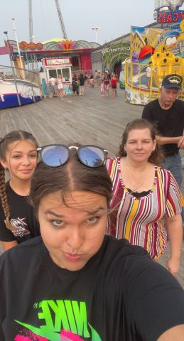 Lori, Mariah, & Veronica 
Picture taken on the Boardwalk at the Jersey Shore
